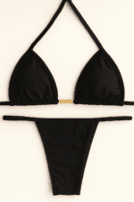 Biquíni de fita conjunto (Preto) - Imagem 2