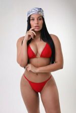 Biquíni de fita conjunto (Vermelho)